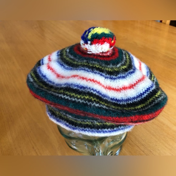 Dress Stewart Tartan Vintage Tam/Hat Made in Scotland 100% Pure New Wool - Picture 6 of 11